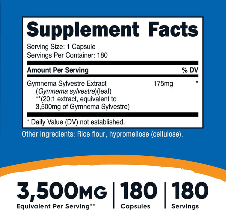Gymnema Sylvestre 3500 mg Nutricost