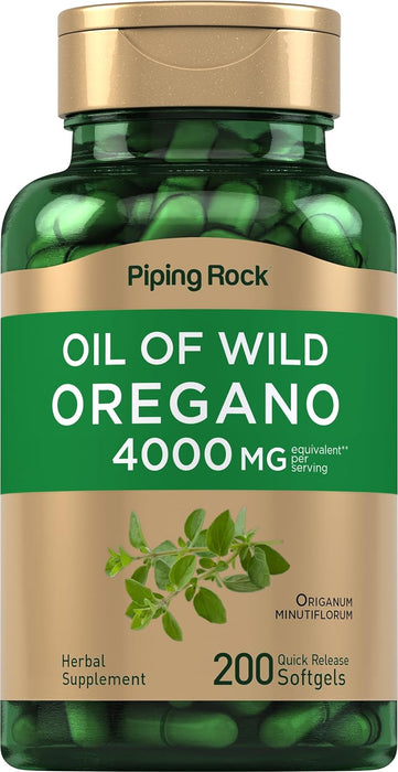 Aceite De Oregano 4000 mg Capsulas de Rapida Absorcion  Piping Rock