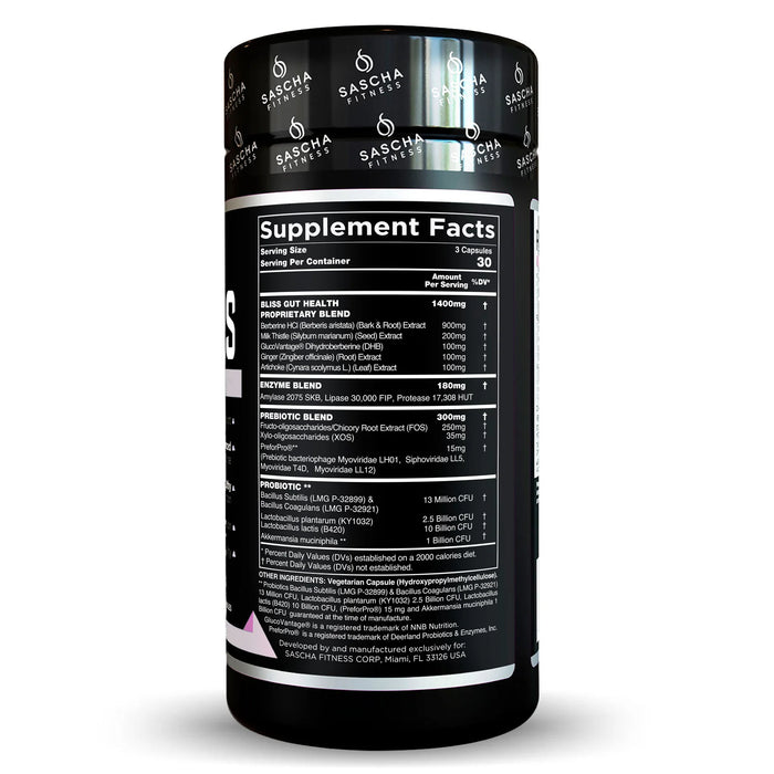 Bliss de Sascha Fitness – Apoyo Digestivo y Metabólico