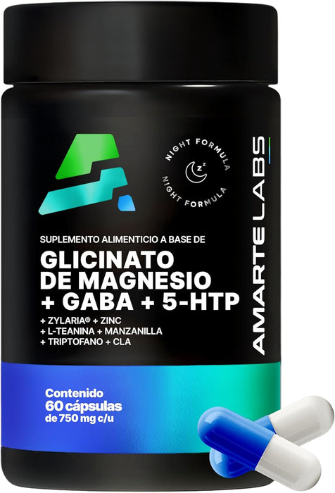 Glicinato de Magnesio + GABA + 5‑HTP | Sueño Reparador y Relajación Natural