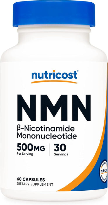 NMN 500 mg – Nutricost | Apoyo a NAD⁺ y Energía Celular