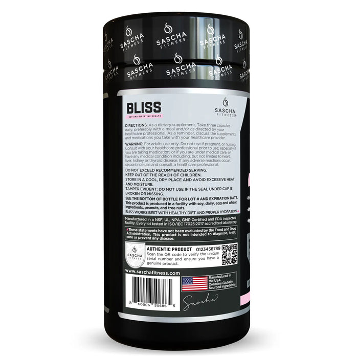 Bliss de Sascha Fitness – Apoyo Digestivo y Metabólico