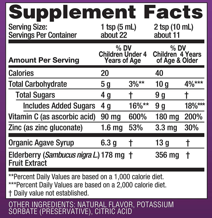 Jarabe multivitaminico para niños Zarbee's Naturals