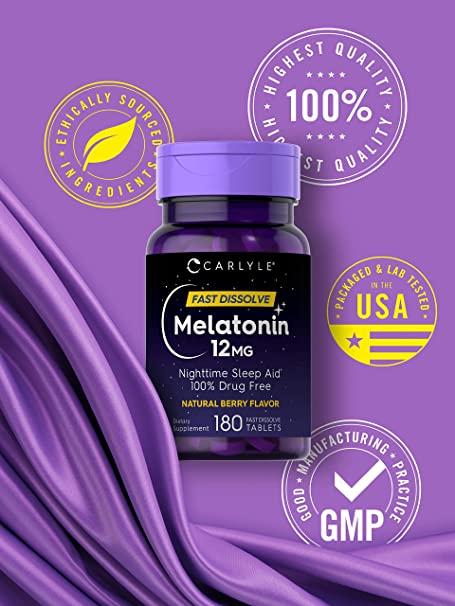 Pastillas para dormir  extra fuertes 12 mg Carlyle