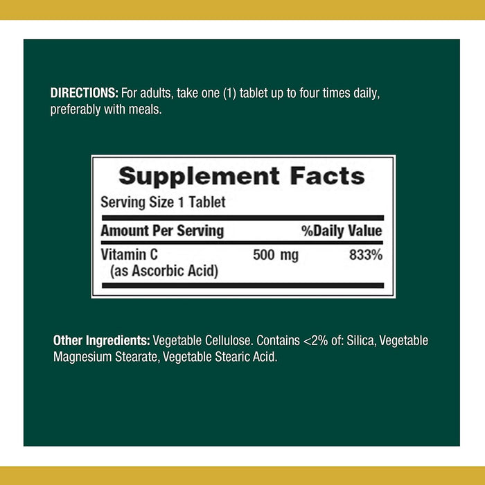 Vitamina C 500 mg Nature's Bounty