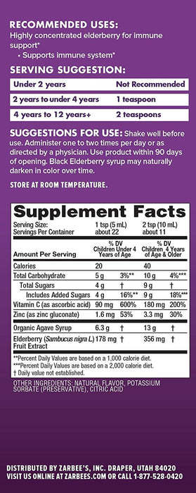 Jarabe multivitaminico para niños Zarbee's Naturals