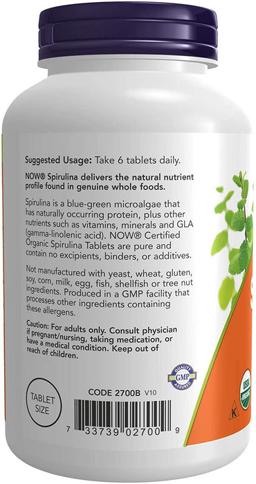 Alga Espirulina 500 mg Now Foods