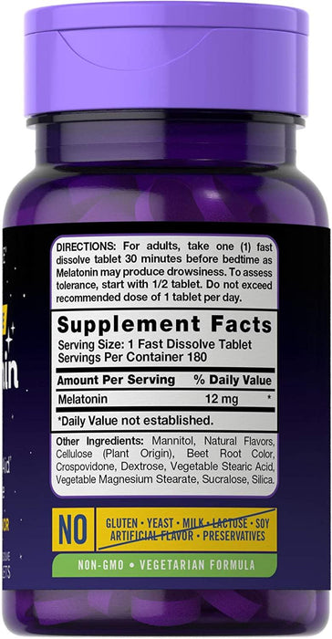 Pastillas para dormir  extra fuertes 12 mg Carlyle