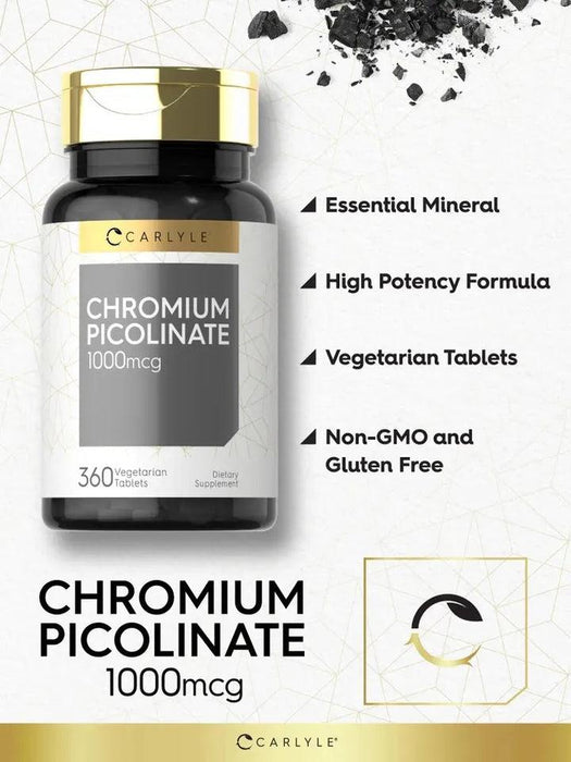 Picolinato de Cromo 1000 mcg Carlyle