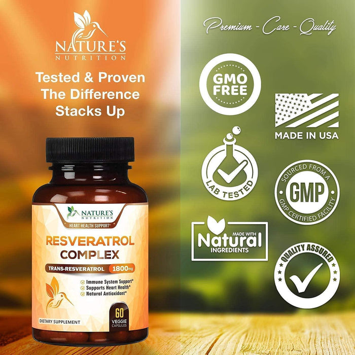 Resveratrol Complex 1800 mg Nature's Nutrition