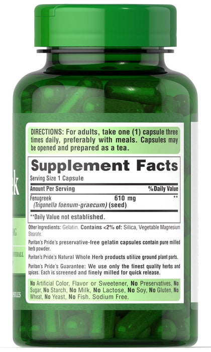 Fenogreco 610 mg Puritan's Pride
