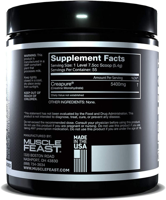 Creatina Premium con certificación Creapure® Muscle Feast