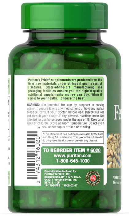 Fenogreco 610 mg Puritan's Pride
