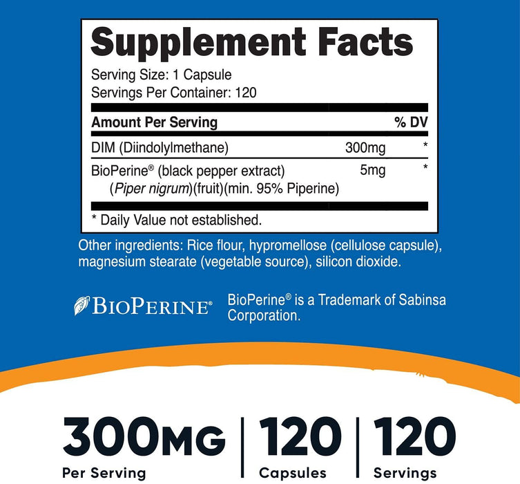 DIM Diindolilmetano 300 mg Nutricost
