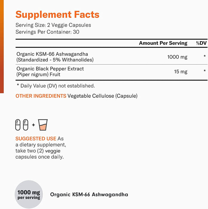 Ashwagandha KSM-66 Physician's Choice
