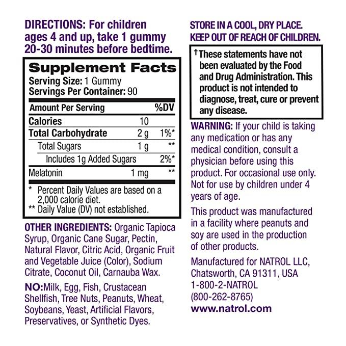 Natrol Kids 90 Gomitas para niños