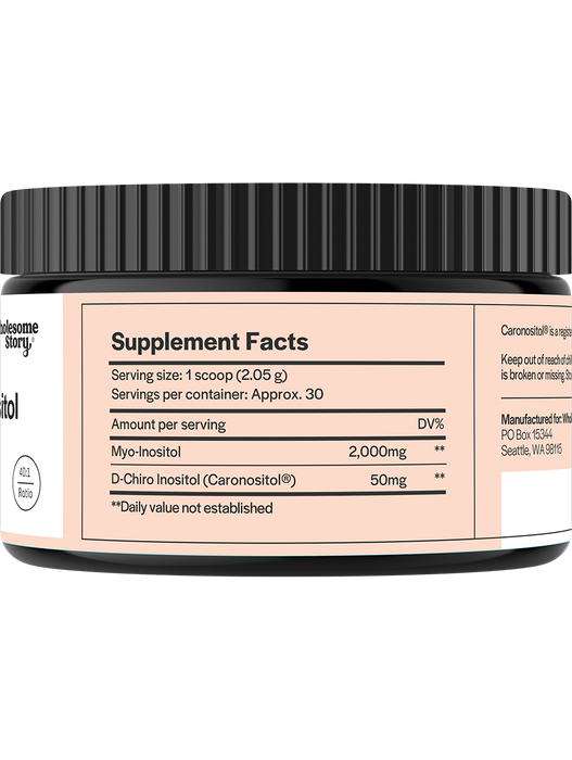 Myo & D-chiro Inositol en polvo Wholesome Story