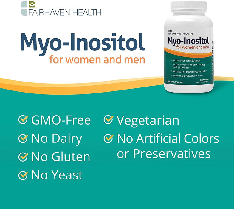 Myo Inositol para parejas 2,000 mg Fairhaven Health