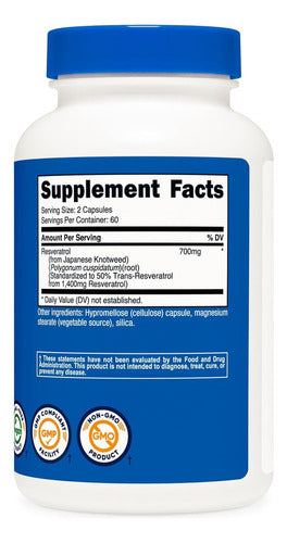 Resveratrol 700 Mg Nutricost