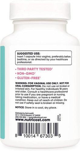 Acido Borico Supositorios Vaginales 600mg Nutricost