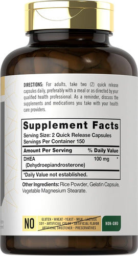 Suplemento Dhea 100 mg Carlyle