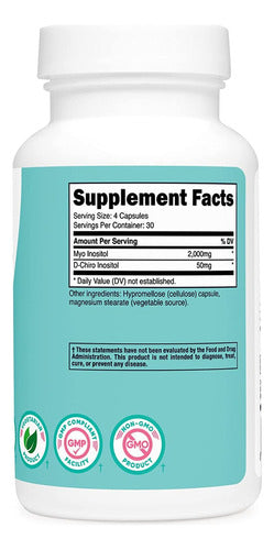 Myo & D Chiro Inositol 2000 mg Nutricost Women
