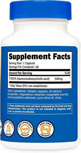 Tudca Protector Hepatico Tauroursodeoxicólico Nutricost