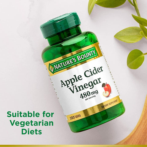 Vinagre De Manzana En Tabletas 480 Mg Nature's Bounty