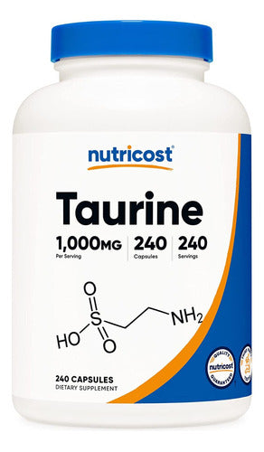 Taurina Suplemento En Capsulas 1000mg Nutricost