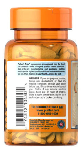 Vitamina C-500mg Con Antioxidantes Y Rosa Mosqueta Puritan's Pride