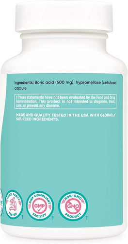 Acido Borico Supositorios Vaginales 600mg Nutricost
