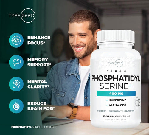 Fosfatidilserina 400 Mg Con Alpha Gpc Y Huperzina