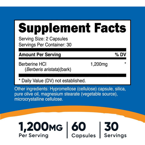 Berberina 600 Mg Nutricost