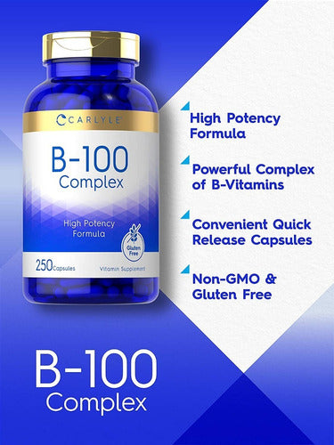 Complejo B Formula Concentrada 250 Capsulas Blandas Carlyle