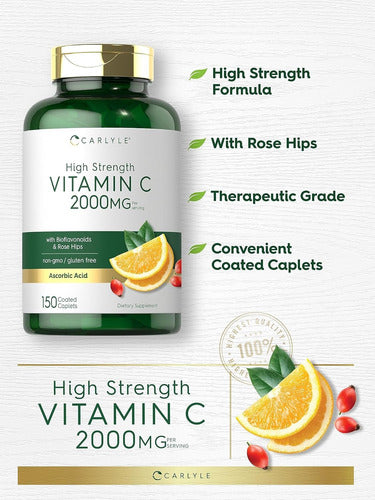 Vitamina C Extra Fuerte 2000mcg Carlyle