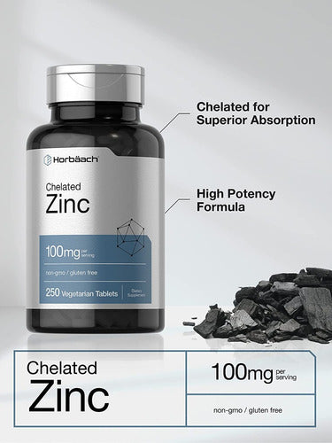 Gluconato De Zinc 100 Mg  Horbaach