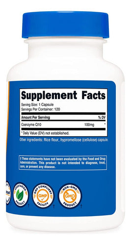 Coenzima Q10 100 Mg Coq10 Nutricost