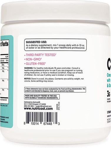Creatina Para Mujeres Nutricost 50 Servicios