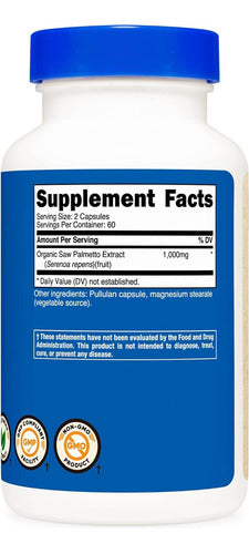Saw Palmetto 1000 mg Nutricost