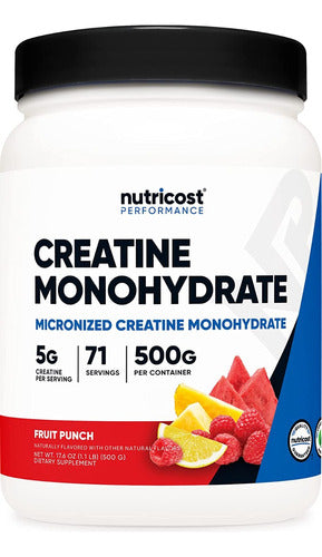 Creatina Monohidratada Sabor Ponche 71 Servicios Nutricost