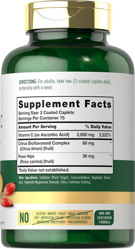 Vitamina C Extra Fuerte 2000mcg Carlyle