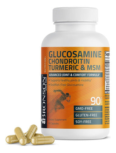 Glucosamina Crondroitina con Curcuma Msm Compuesto Bronson