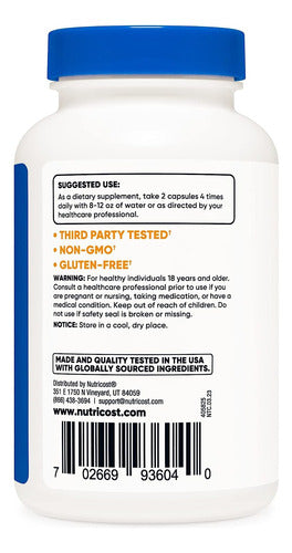 Alfa glicerofosfocolina 600 mg NutricSuplemento Alpha Gpc ost