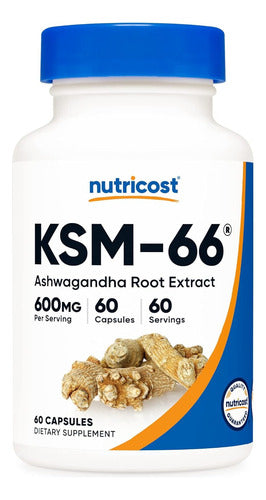 Ashwagandha Extracto De Raíz Ksm 66 Cetificada Nutricost