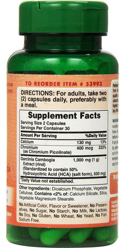 Garcinia Cambogia 1000mg Tamarindo Malabar Puritan's Pride