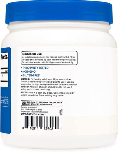 Creatina Con Sello Creapure 100 Servicios Importada Original Nutricost