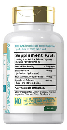 Acido Hialuronico Complex 900 mg Capsulas Carlyle