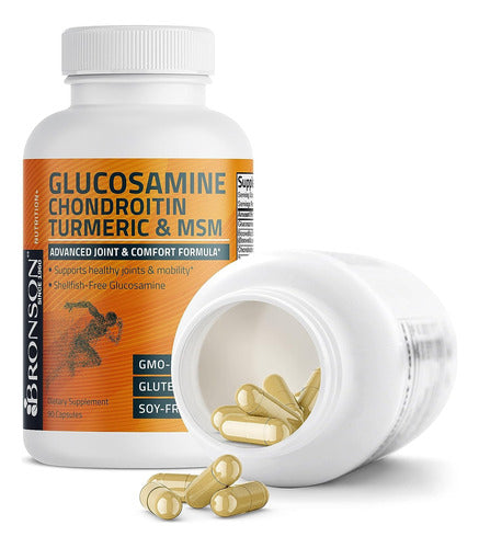 Glucosamina Crondroitina con Curcuma Msm Compuesto Bronson