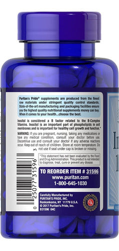 Inositol 1000 Mg Con 90 Tabletas Puritan's Pride