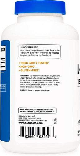 L Citrulina 1500 Mg Importada Nutricost